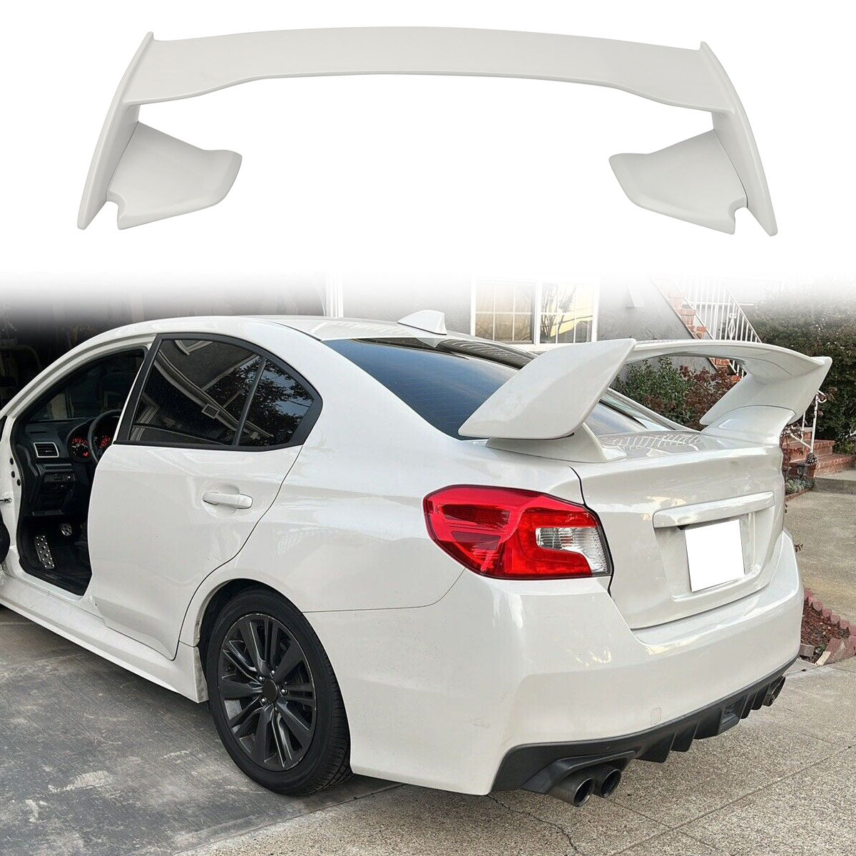 2015-2021 Subaru WRX Sti Style Rear Trunk Spoiler Wing ABS