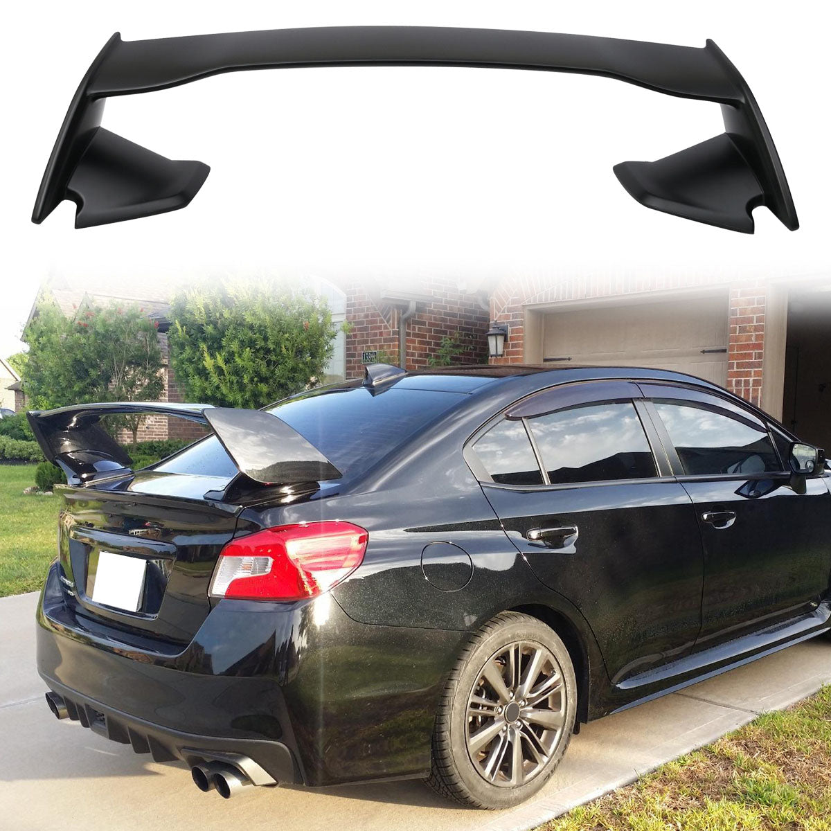 2015-2021 Subaru WRX Sti Style Rear Trunk Spoiler Wing ABS