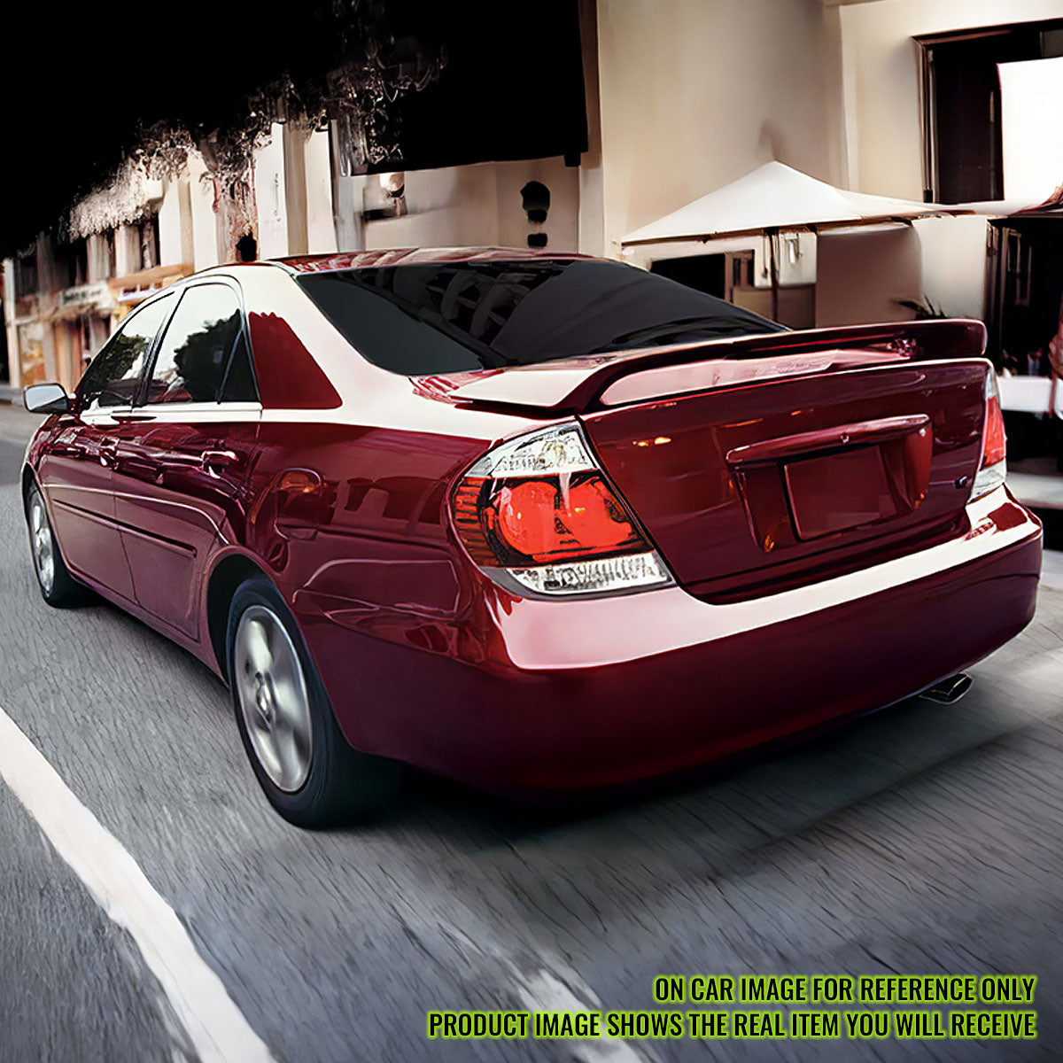 2002-2006 Toyota Camry OEM Style Matte Black LED Rear Trunk Spoiler