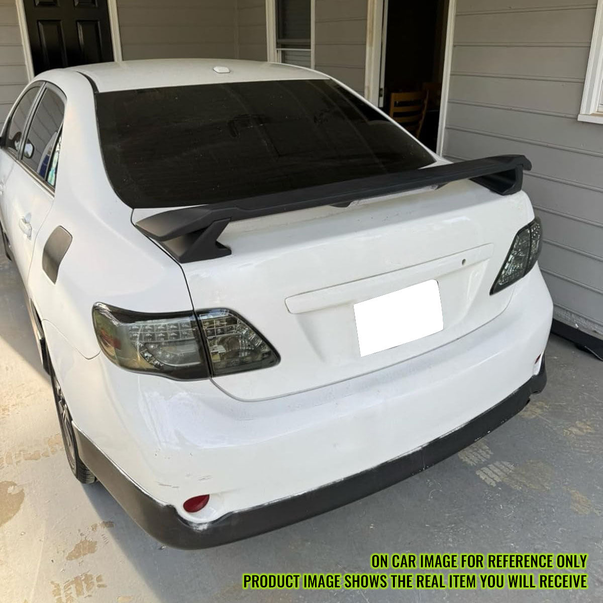 2009-2013 Corolla Sedan Sportivo Trunk Spoiler & LED Brake Light ABS