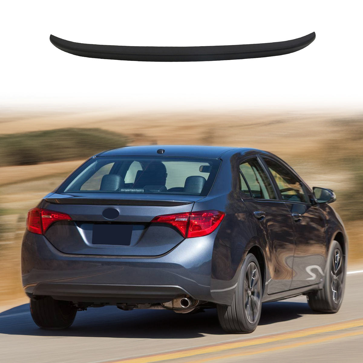 2014-2019 Toyota Corolla OE Style Rear Trunk Spoiler Wing Lip ABS