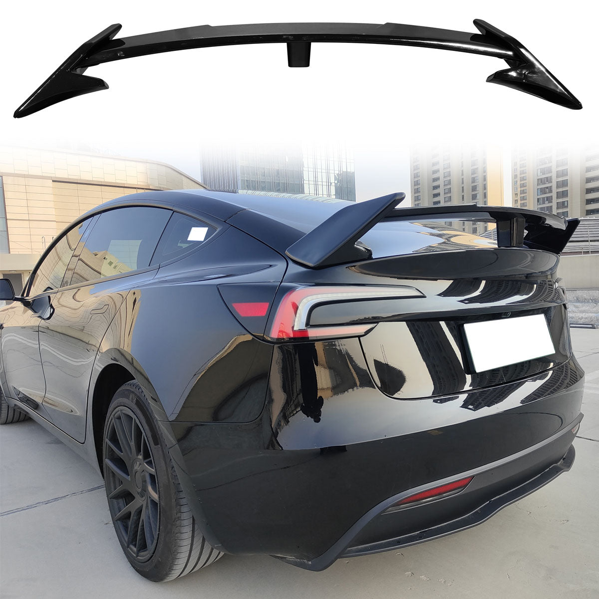2017-2024 Tesla Model 3 GT Style Gloss Black Rear Trunk Spoiler ABS