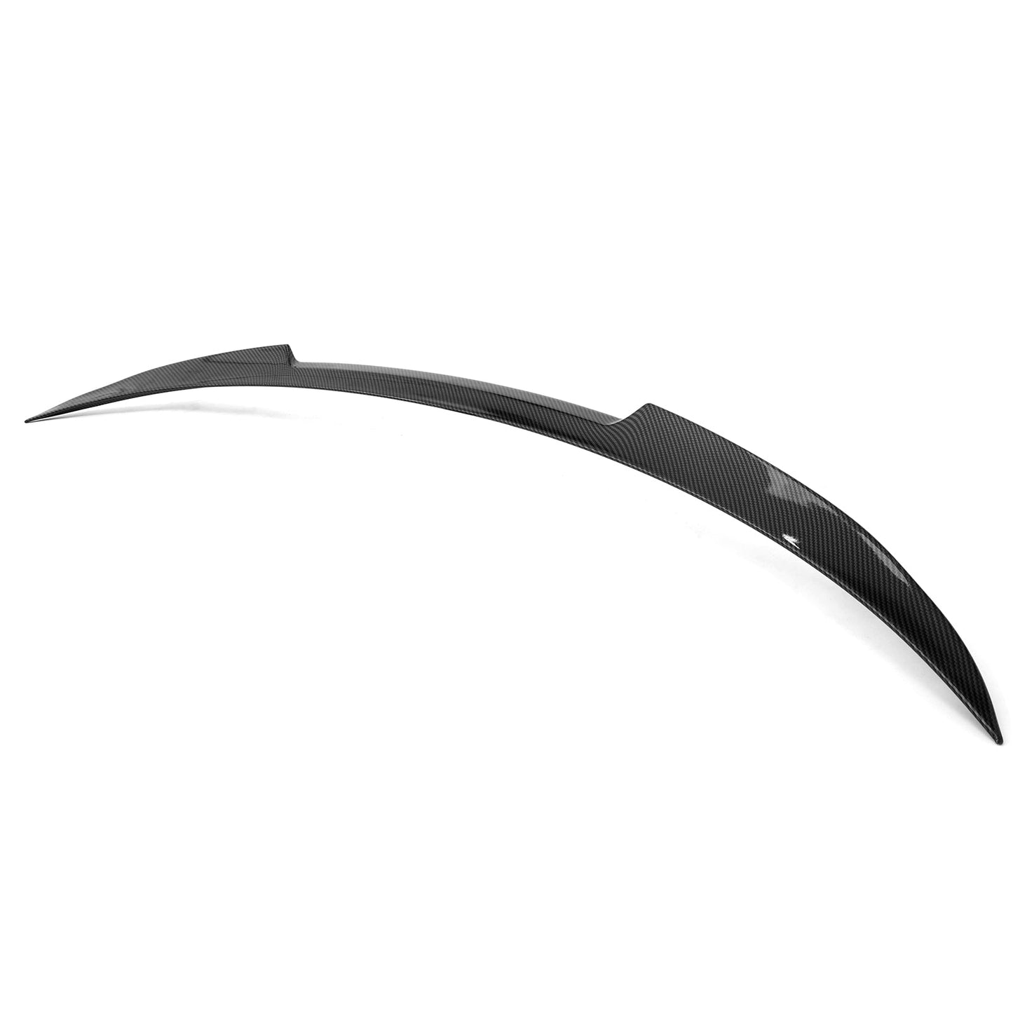 2024-Up Tesla Model 3 V Style Carbon Fiber Print Trunk Spoiler Lip ABS