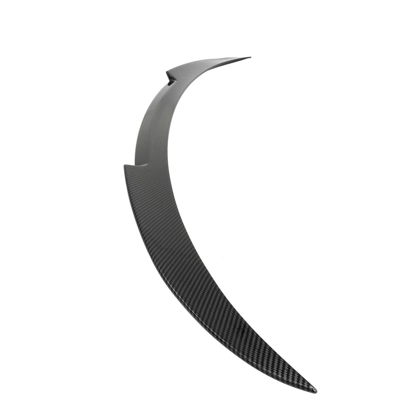 2024-Up Tesla Model 3 V Style Carbon Fiber Print Trunk Spoiler Lip ABS