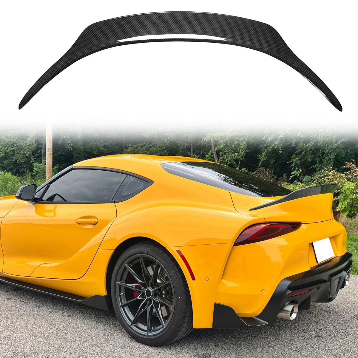 2020-2025 Toyota GR Supra A90 OE Trunk Spoiler Gloss Dry Carbon Fiber