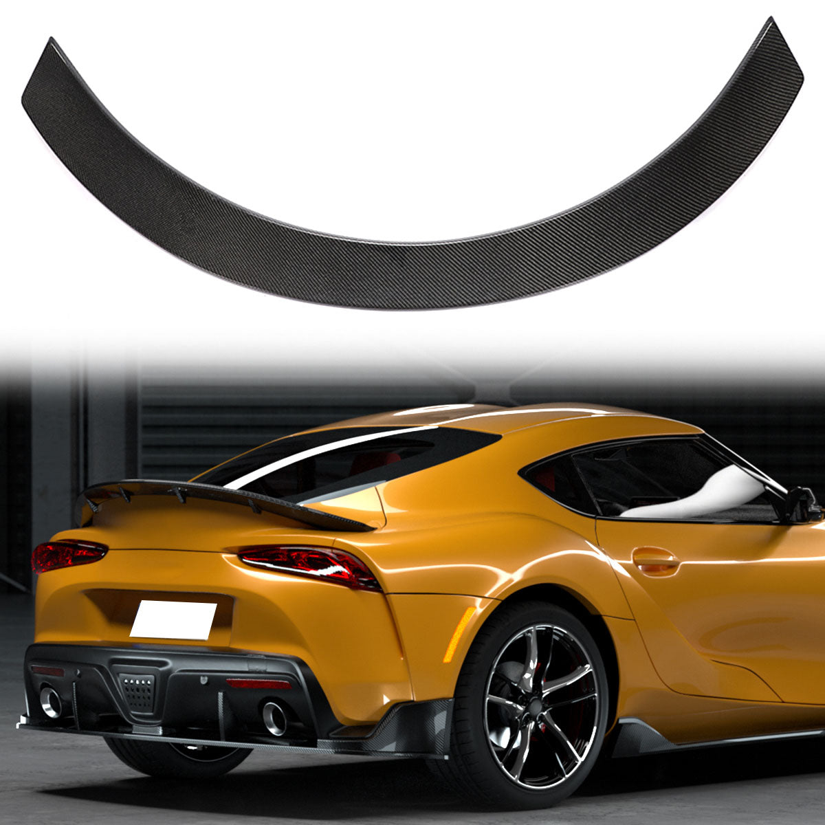 2020-2025 Toyota GR Supra MZ Speed Trunk Spoiler Gloss Carbon Fiber