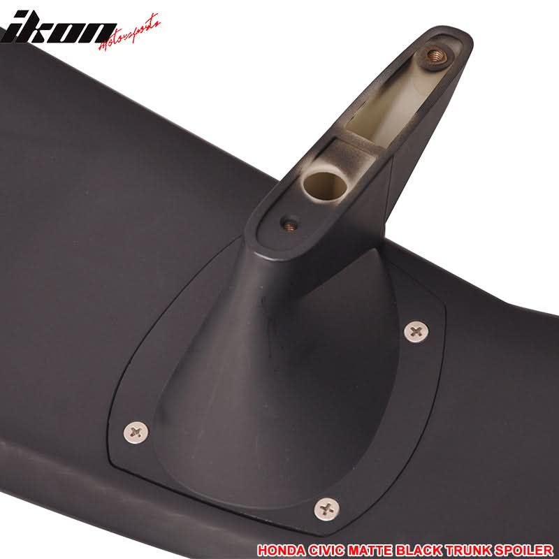2013-2015 Honda Civic 4Dr Sedan Matte Black Rear Trunk Spoiler ABS