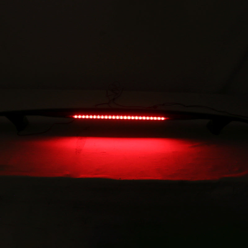Universal Rear Spoiler Wing With 3rd Brake Light Ikon Style Trunk Wing