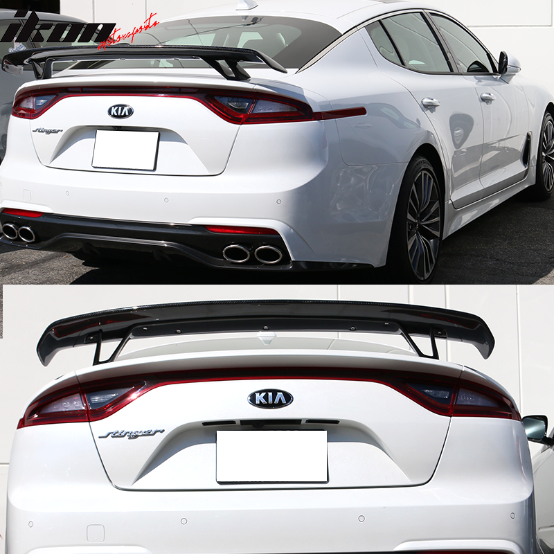 2018-2021 Kia Stinger Rear Trunk Spoiler Wing Deck Lid Carbon Fiber CF