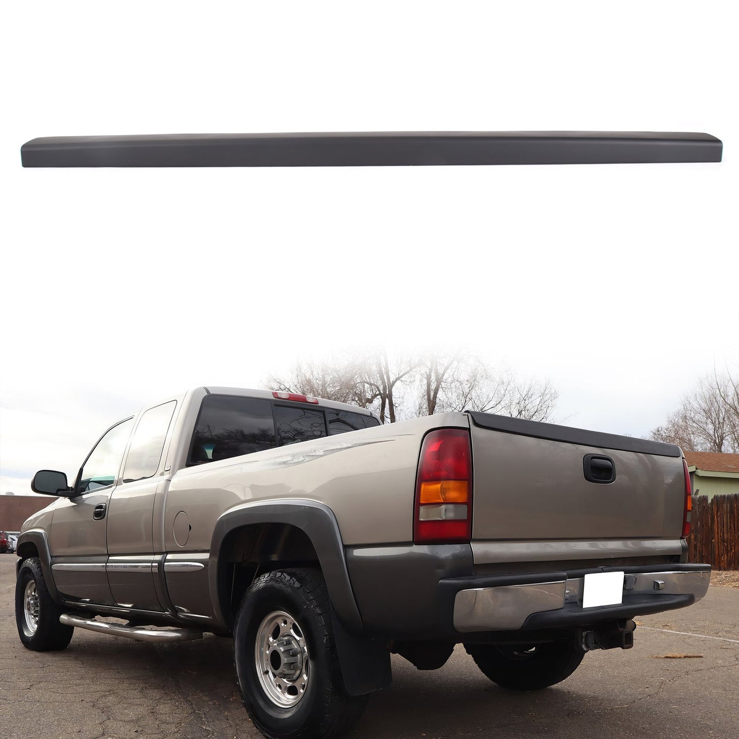 1999-2007 Silverado Sierra Fleetside SL Tailgate Molding Cap Cover PP