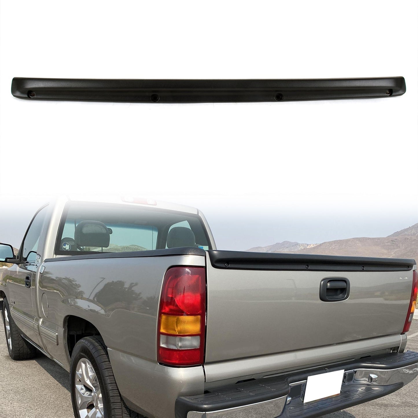 1999-2005 Silverado Sierra 1500 Stepside Tailgate Molding Cap Cover PP