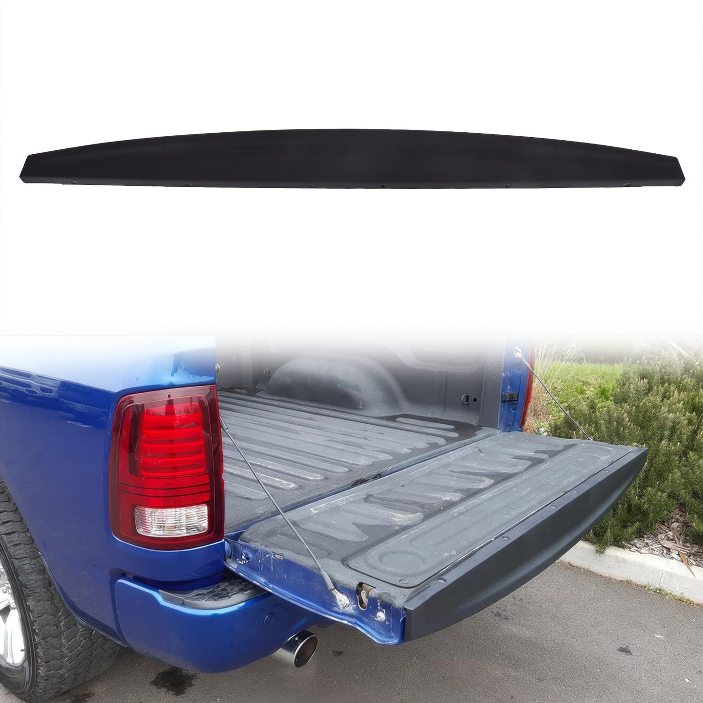 2009-2023 RAM 1500 2500 3500 Classic Tailgate Molding Cap Spoiler PP