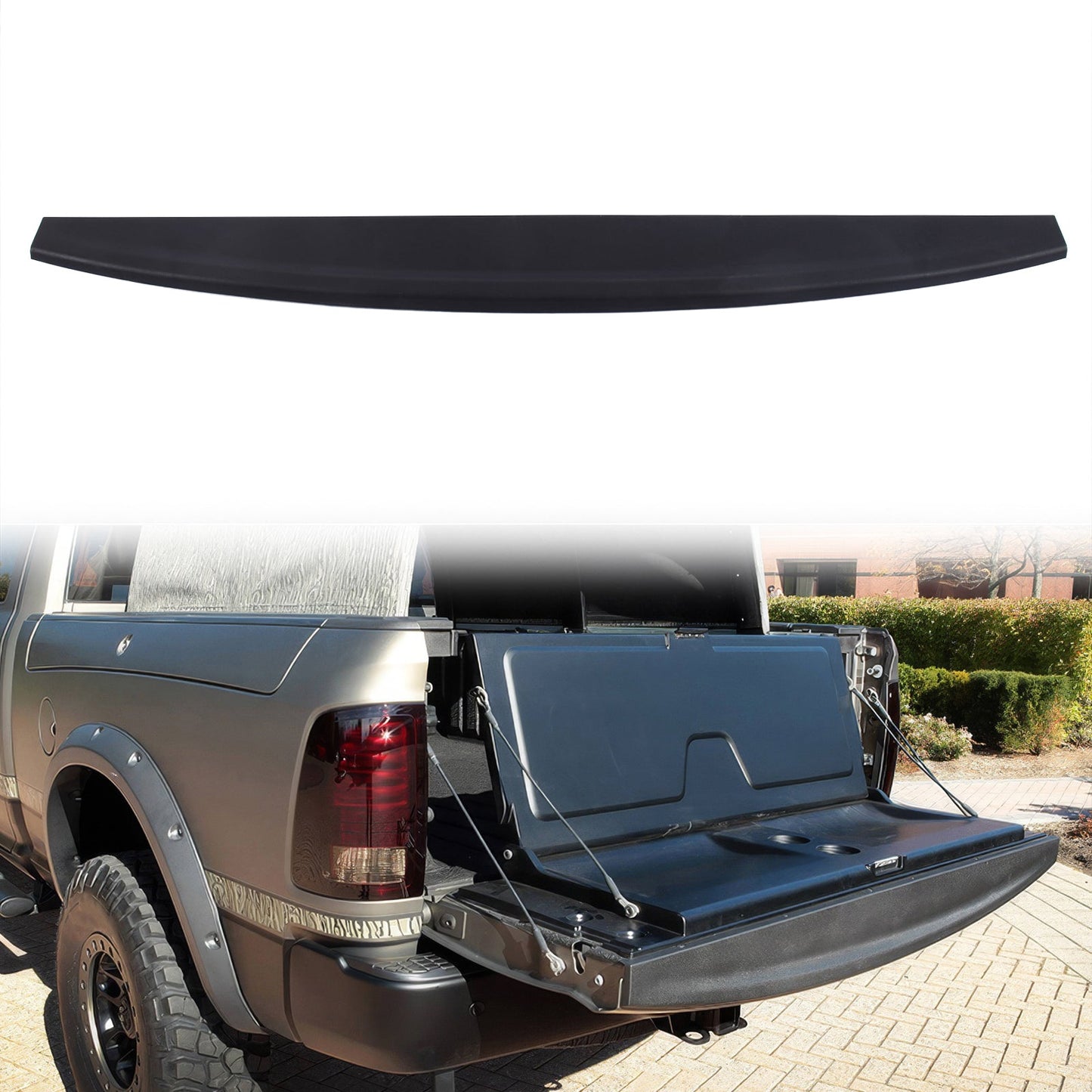 2009-2023 Dodge Ram 1500 2500 3500 Tailgate Molding Top Cap Cover PP