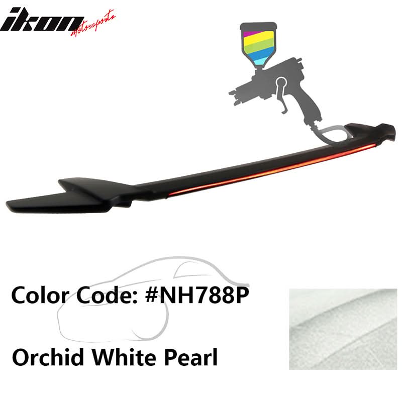 2016-2021 Honda Civic Sedan Long LED Style Trunk Spoiler Wing Lip ABS