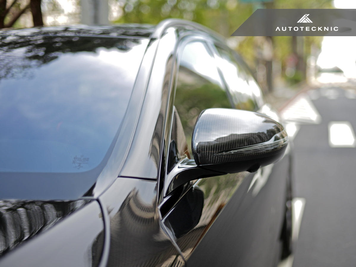 AutoTecknic Replacement Version II Dry Carbon Mirror Covers - Mercedes-Benz W222 S-Class