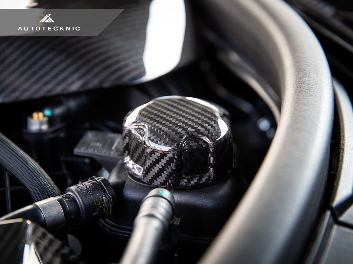 AutoTecknic Dry Carbon Charge Cooler Tank Cap Cover - G90/ G99 M5