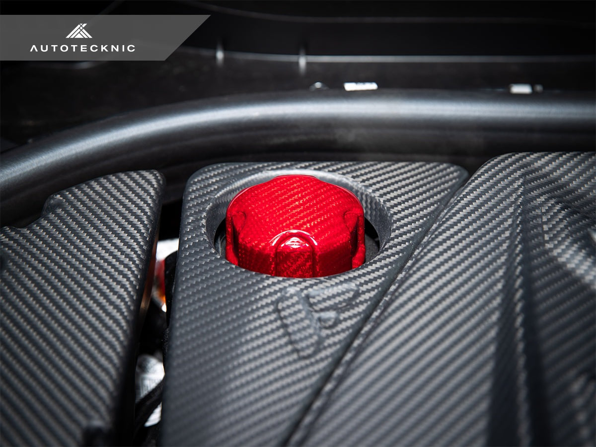AutoTecknic Dry Carbon Charge Cooler Tank Cap Cover - G01 X3 | G02 X4