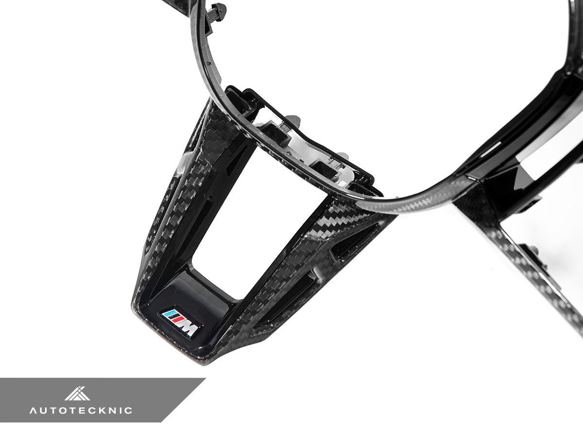 AutoTecknic Carbon Fiber Steering Wheel Trim - G90/ G99 M5