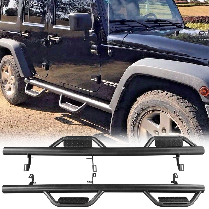 2007-2018 Jeep Wrangler JK Offroad Step Armor Nerf Bar Running Board