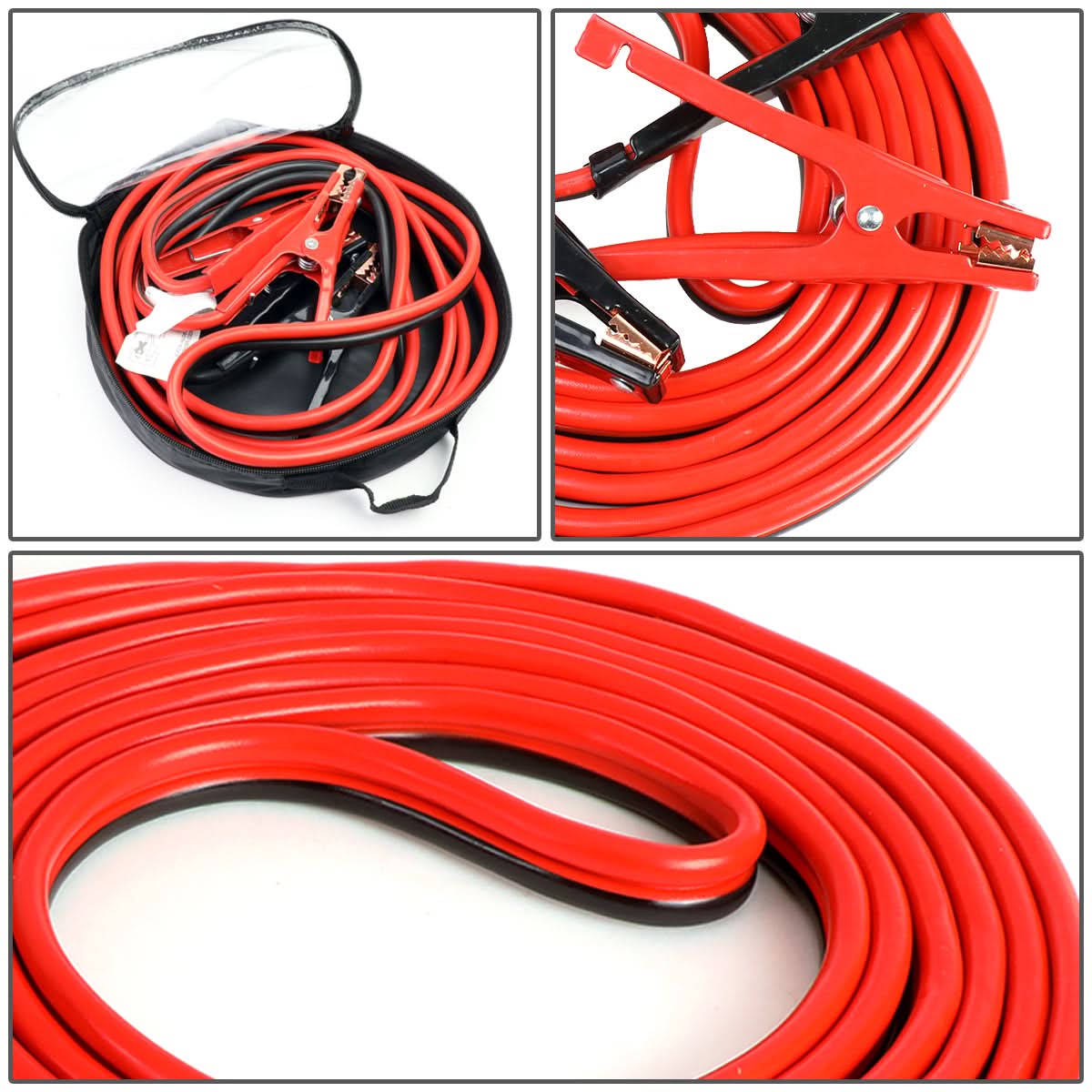 20 FT 4 Gauge 500 AMP Booster Cable Set