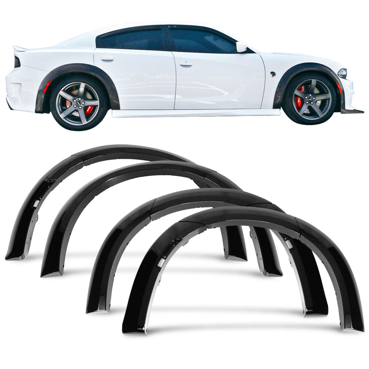 2015-2023 Dodge Charger Redeye Style Front& Widebody Rear Fender Flare