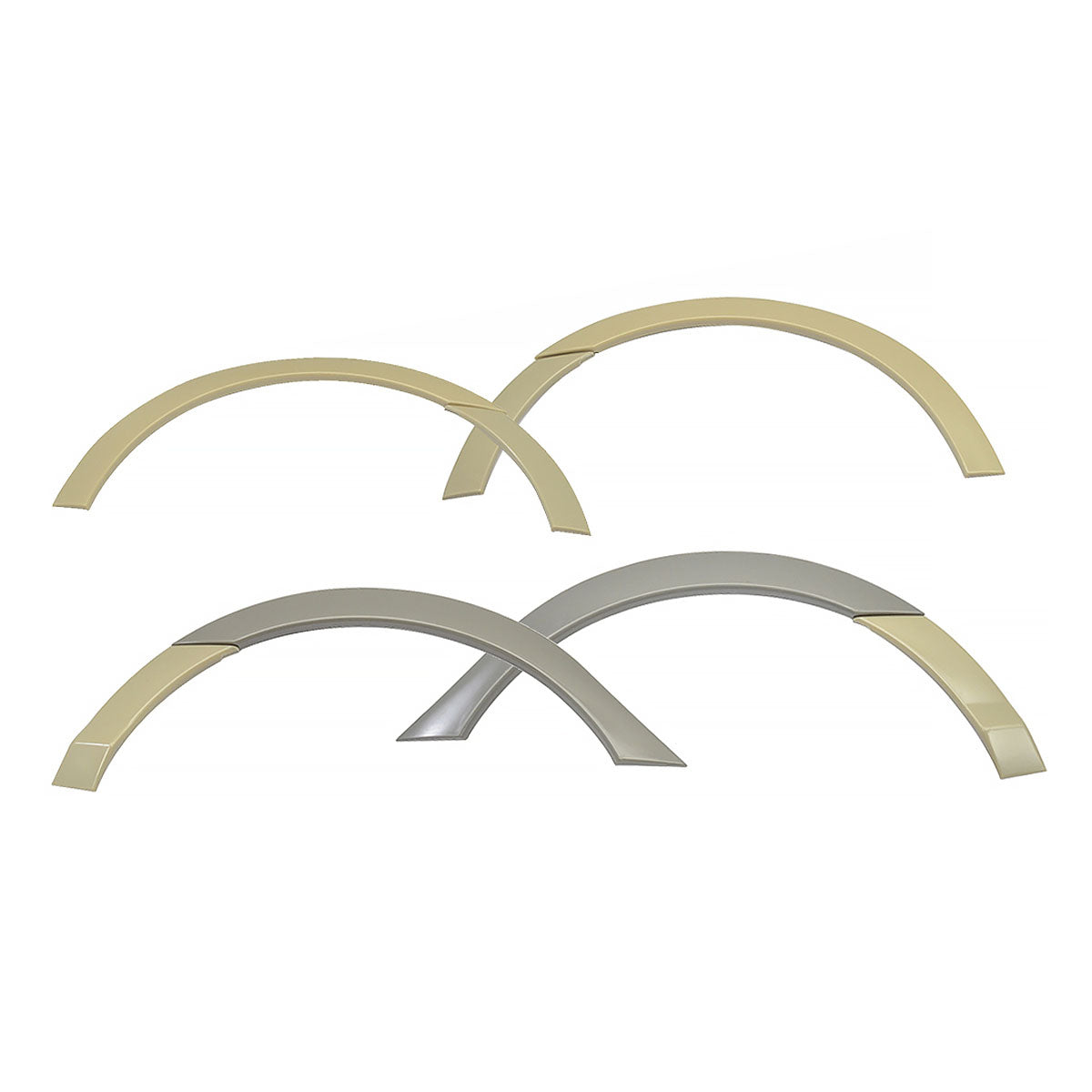 2006-2011 Honda Civic RR Style Unpainted Front Rear Fender Flares ABS