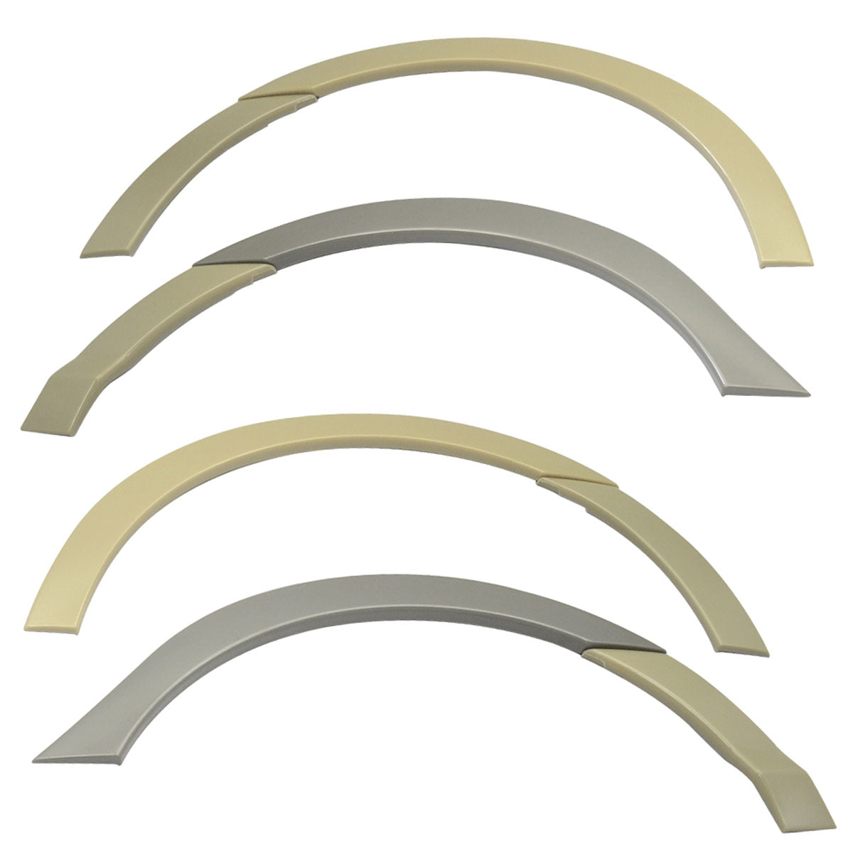 2006-2011 Honda Civic RR Style Unpainted Front Rear Fender Flares ABS