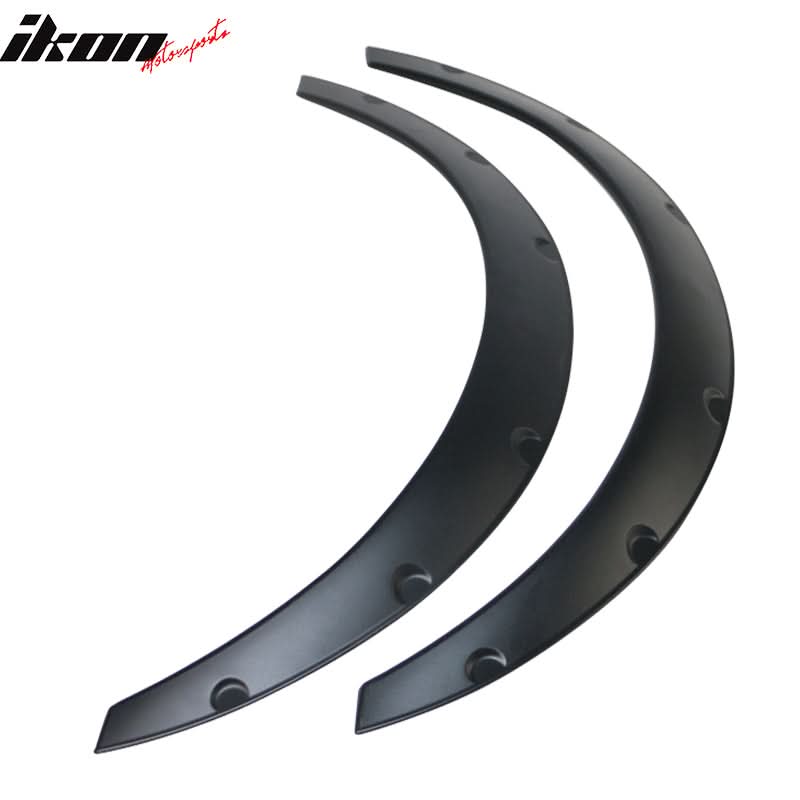 Ikon V2 Universal 50mm Front & 70mm Wide Rear PU Fender Flares of 4