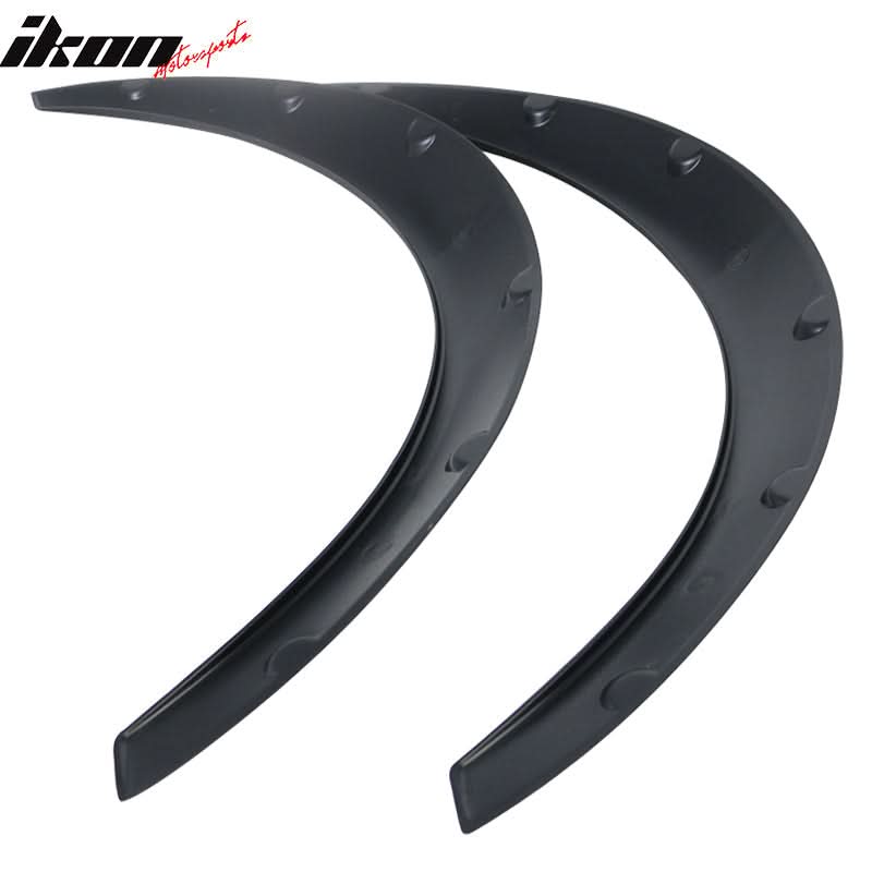 Universal Matte Black 2PCS 50mm Thickness Fender Flares Wheel Cover PU