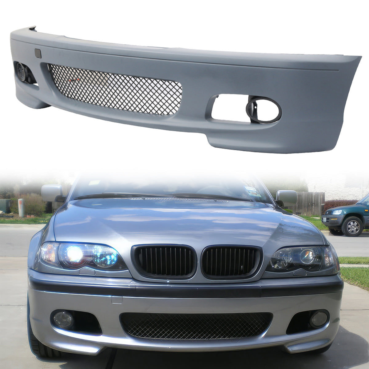 2000-2006 BMW E46 3 Series 2Dr MT M Sport Front Bumper Cover PP