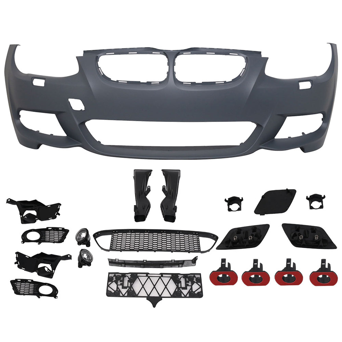 2011-2013 BMW E92 LCI M-T Msport Front Bumper Cover + Fog Lamps