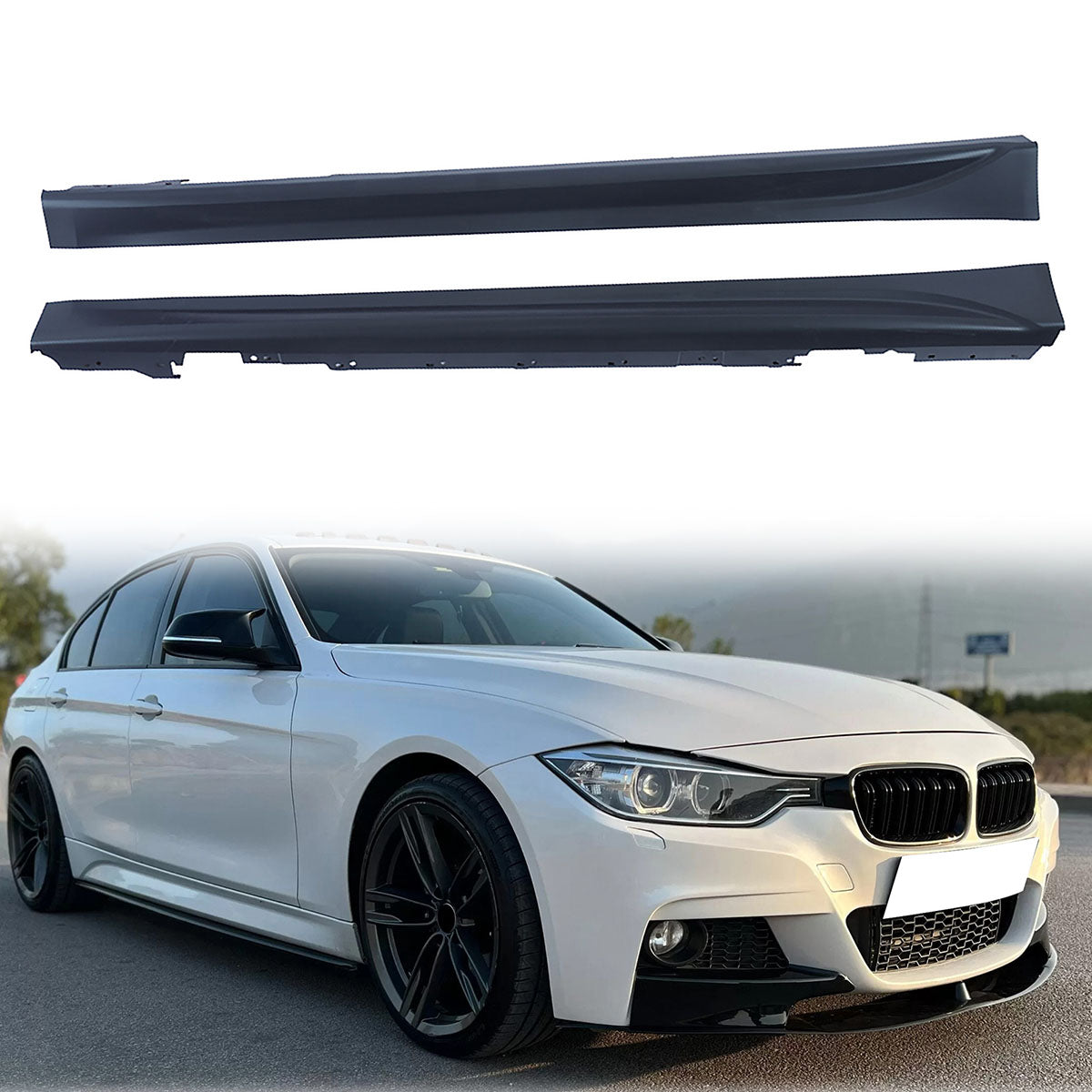 2012-2018 BMW F30 F31 Sedan Wagon M-Tech Side Skirts Rocker Pannels