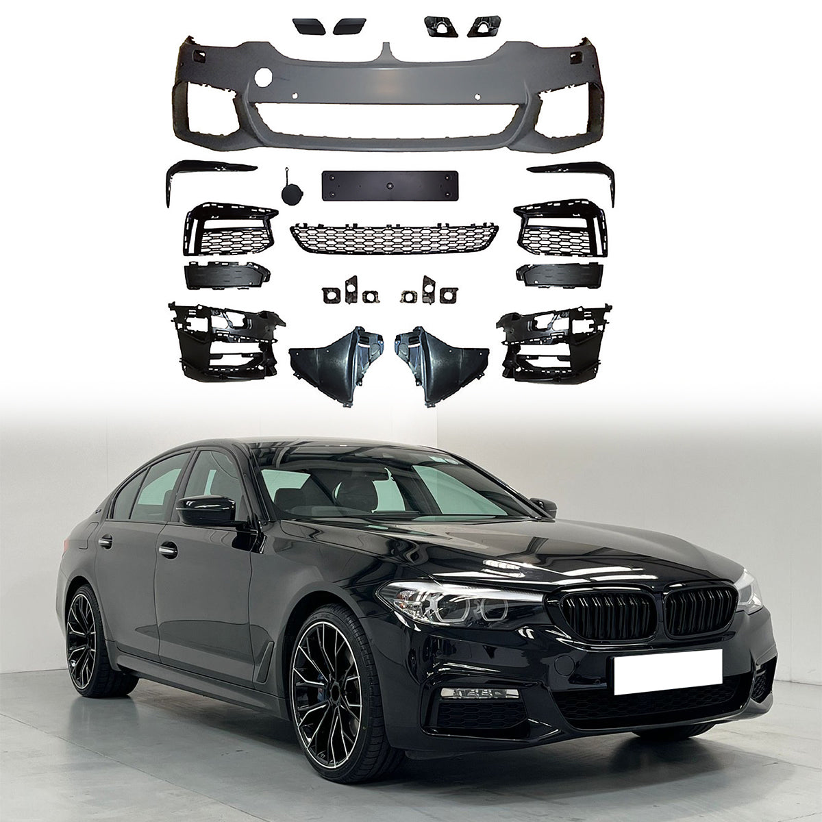 2017-2020 BMW G30 5 Series Sedan 4DR M-Tech Style Front Bumper Cover
