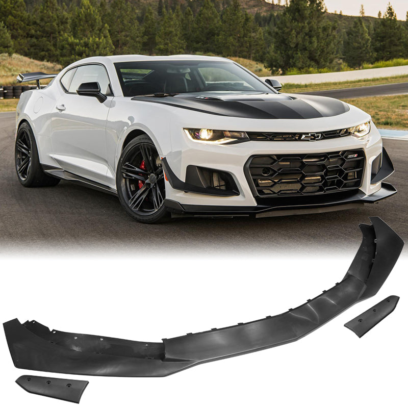 2016-2024 Chevy Camaro 1LE Style Front Lip Spoiler Unpainted PP