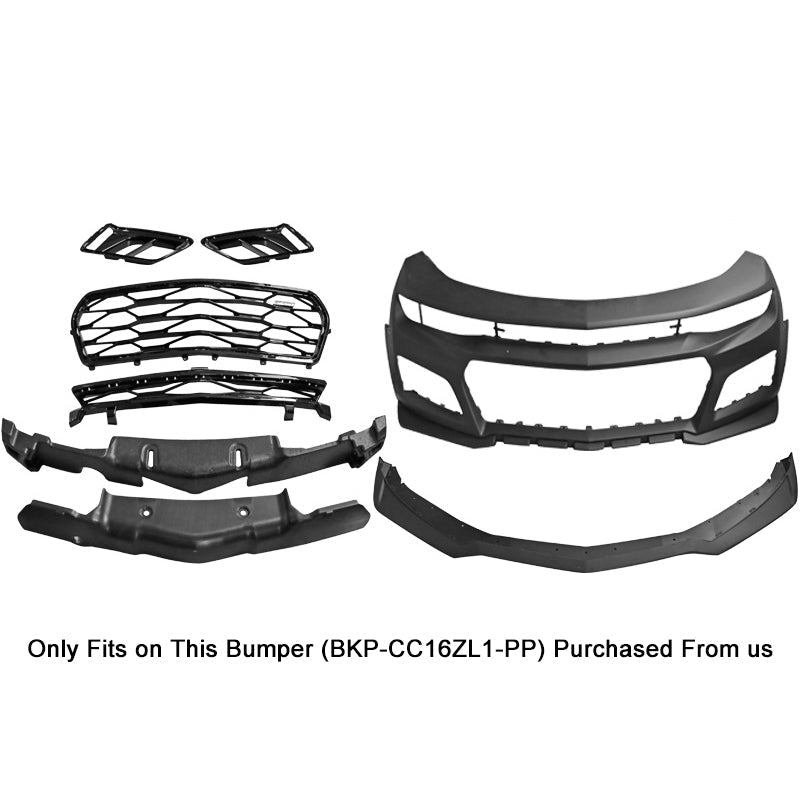 2016-2024 Chevy Camaro ZL1 Style Front Bumper Lip PP