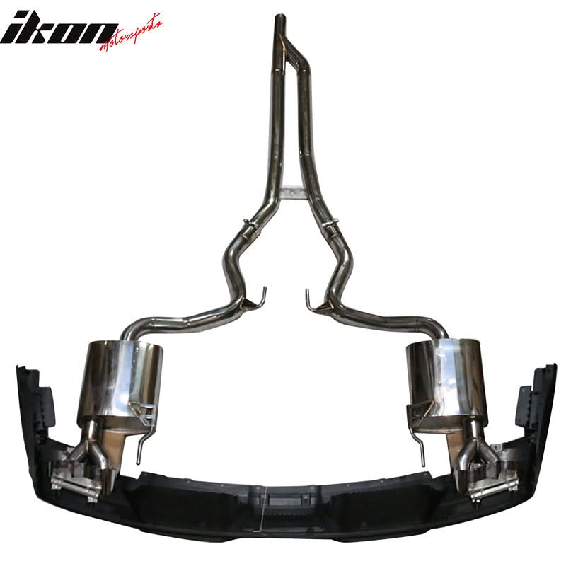 2015-2017 Ford Mustang GT-350 Style Rear Diffuser W/ Dual Catback Tips