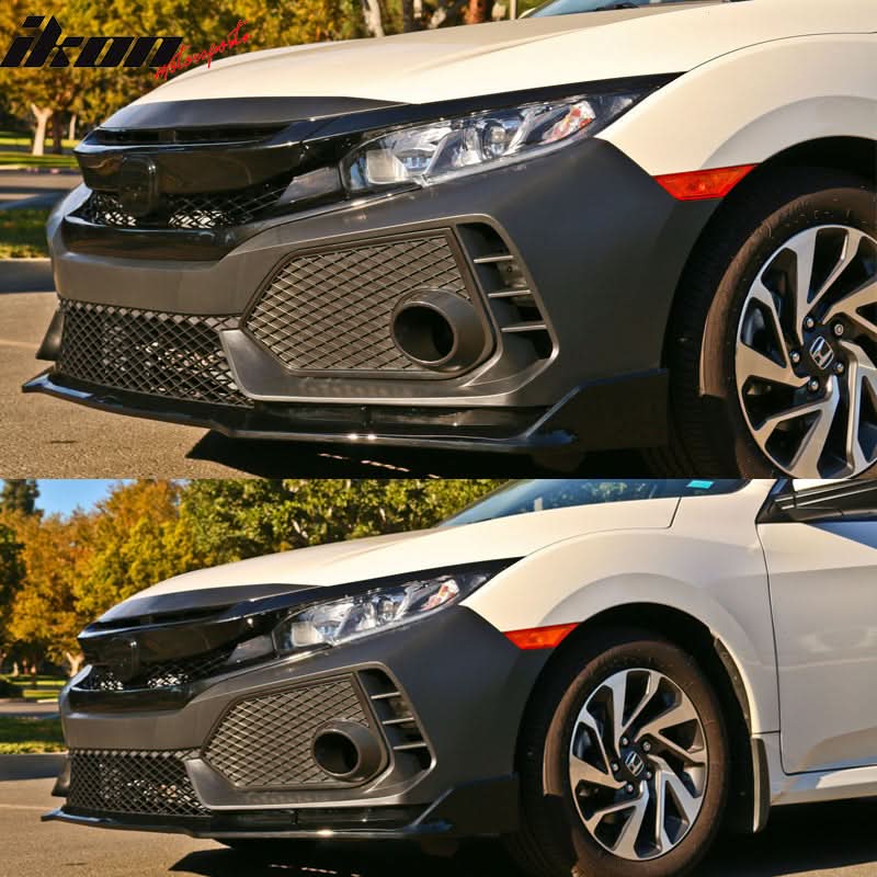 2016-2021 Honda Civic 10th-Gen Type-R Style Front Bumper Conversion
