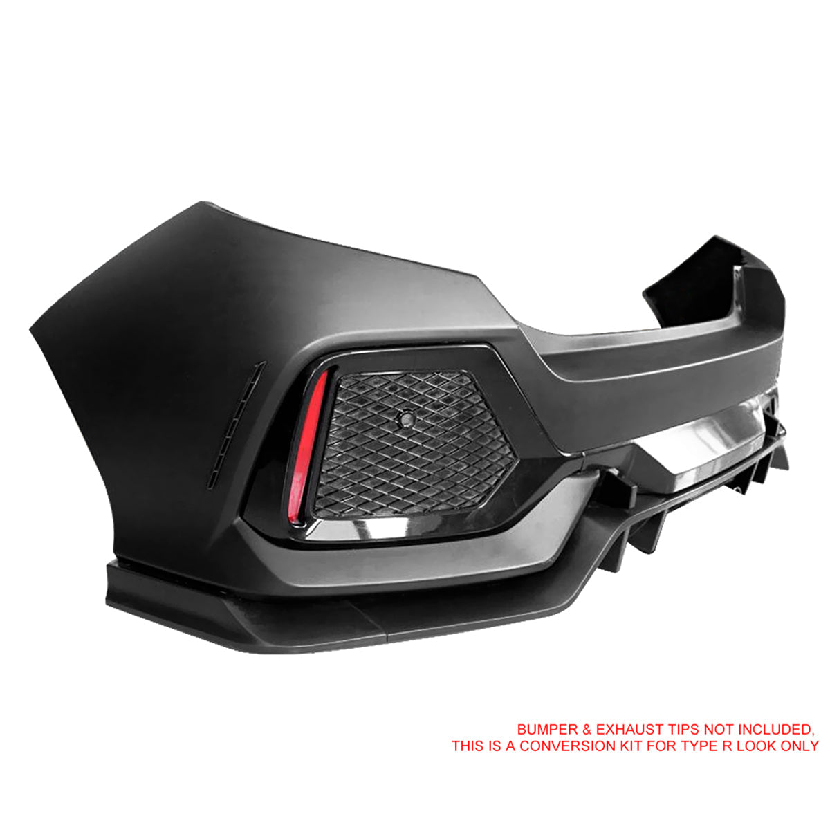 2017-2021 Honda Civic HB TypeR Style Primer Front Bumper Conversion PP