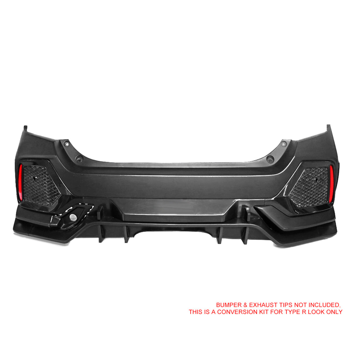 2017-2021 Honda Civic HB TypeR Style Primer Front Bumper Conversion PP