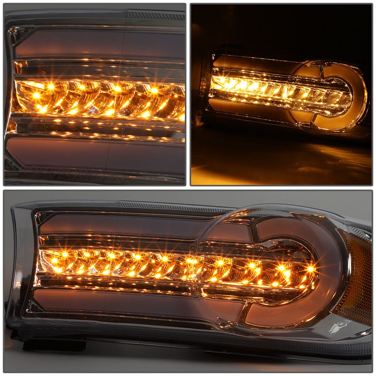 07-14 Toyota FJ Cruiser 3D Style LED DRL Bumper Lights 2PC Chrome