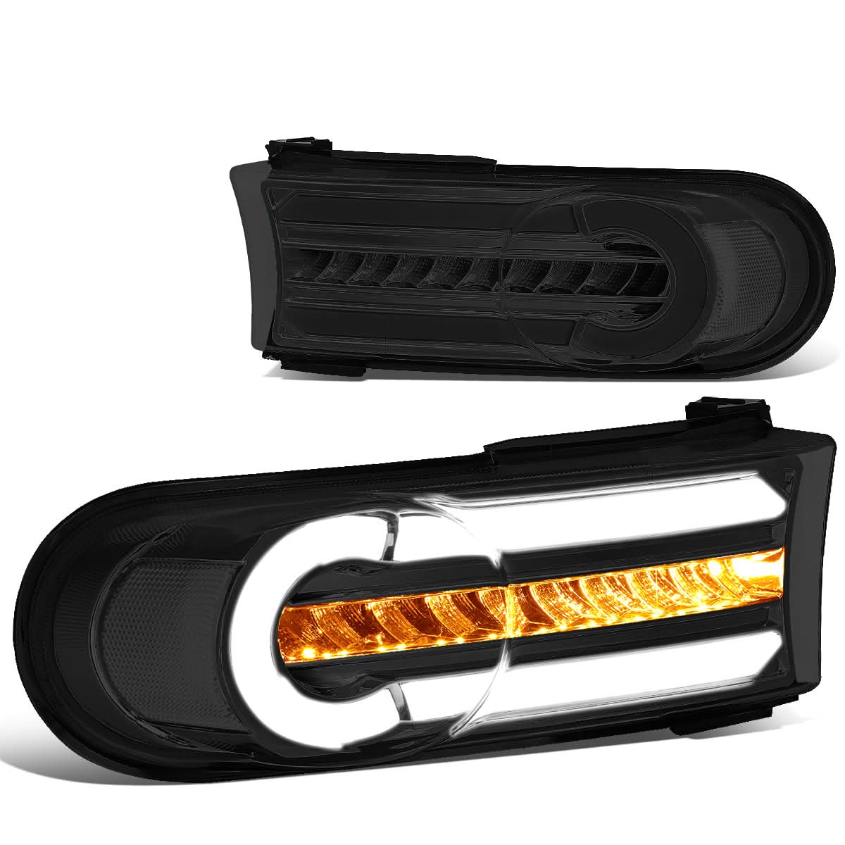 07-14 Toyota FJ Cruiser 3D Style LED DRL Bumper Lights - Chrome/Smoke