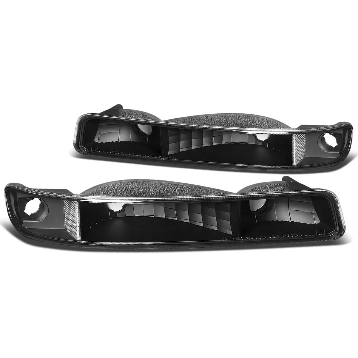 99-07 GMC Sierra/Yukon Black Clear Corner Bumper Lights