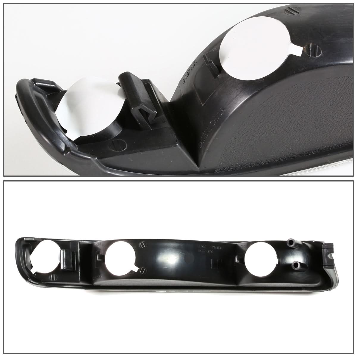 99-07 GMC Sierra/Yukon Black Clear Corner Bumper Lights