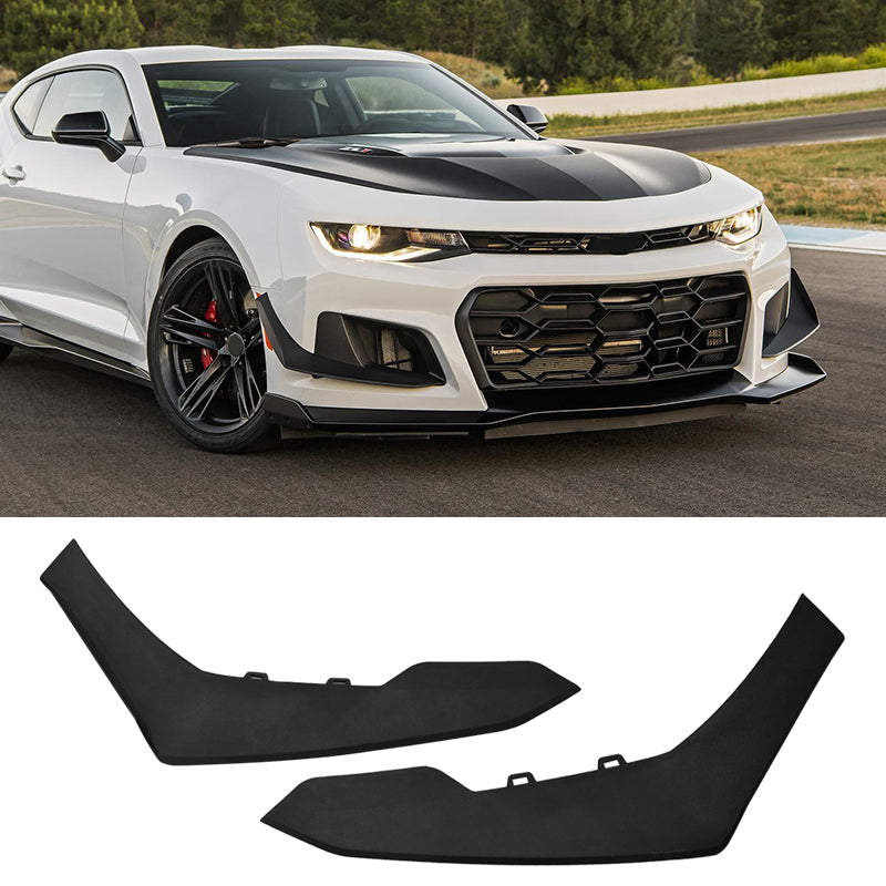 2016-2024 Chevrolet Camaro 1LE Style 2PCS Front Bumper Side Canards PP
