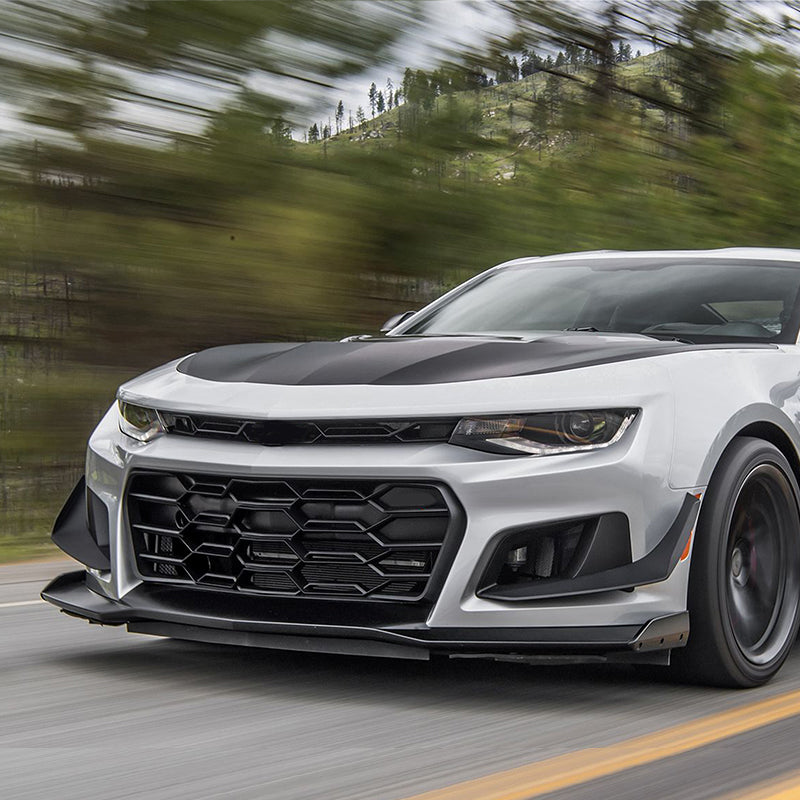 2016-2024 Chevrolet Camaro 1LE Style 2PCS Front Bumper Side Canards PP