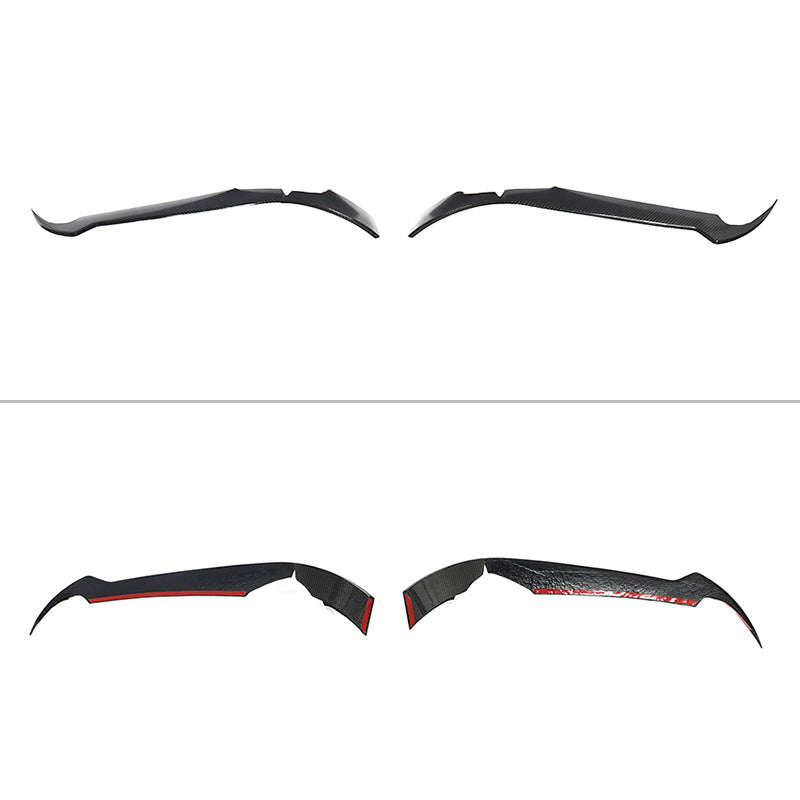 2020-2025 Chevrolet Corvette IKON Front Canard Splitter Carbon Fiber