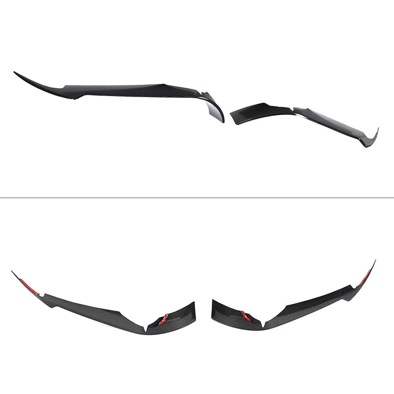 2020-2025 Chevrolet Corvette IKON Front Canard Splitter Carbon Fiber