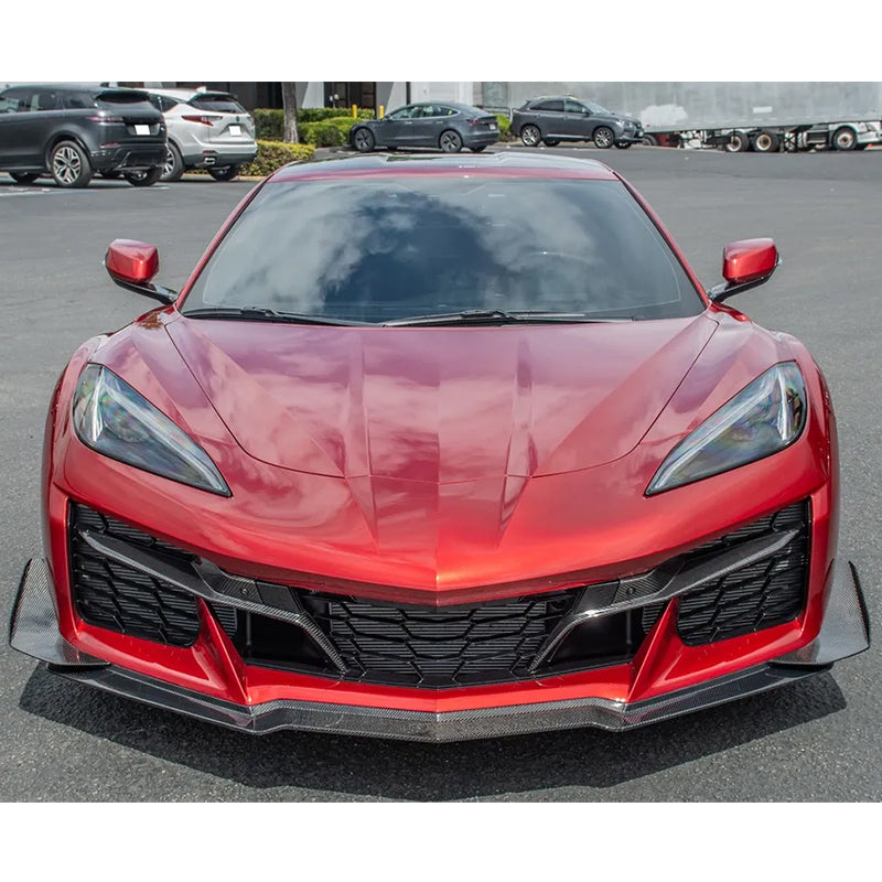 2023-2025 Chevrolet Corvette C8 Z06 Front Bumper Canards Carbon Fiber
