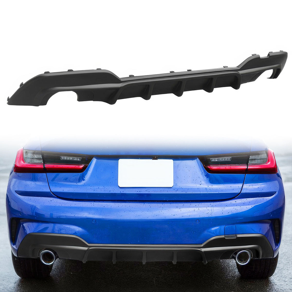 2019-2022 BMW G20 330i M Sport Rear Diffuser Bumper Lip PP