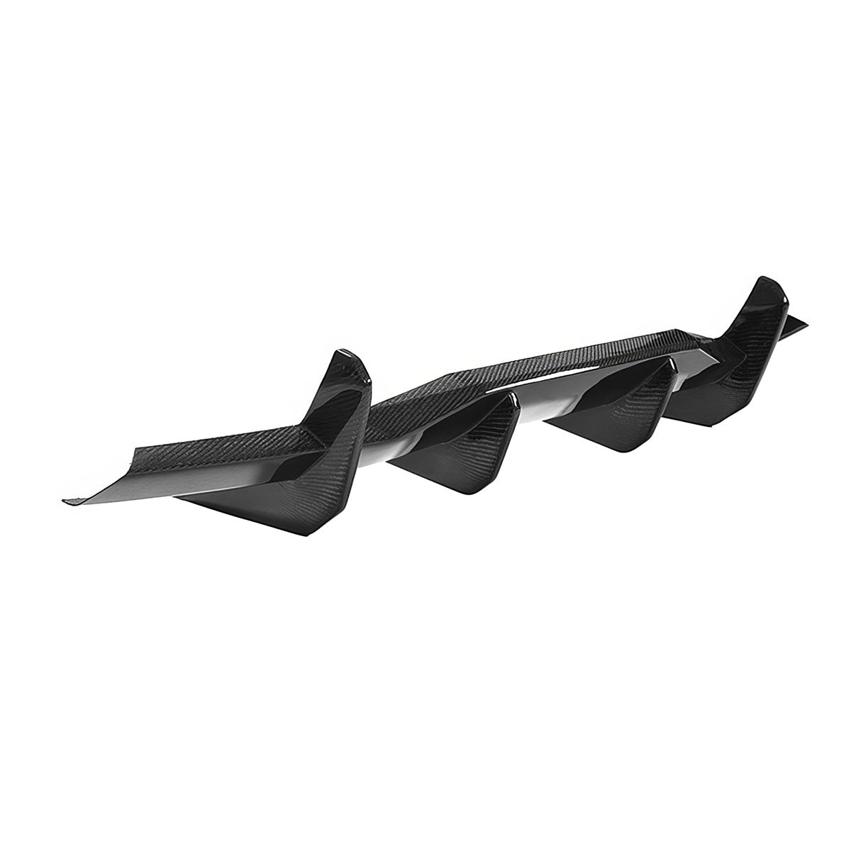 2020-2025 Chevy Corvette C8 Gloss Rear Bumper Diffuser Carbon Fiber